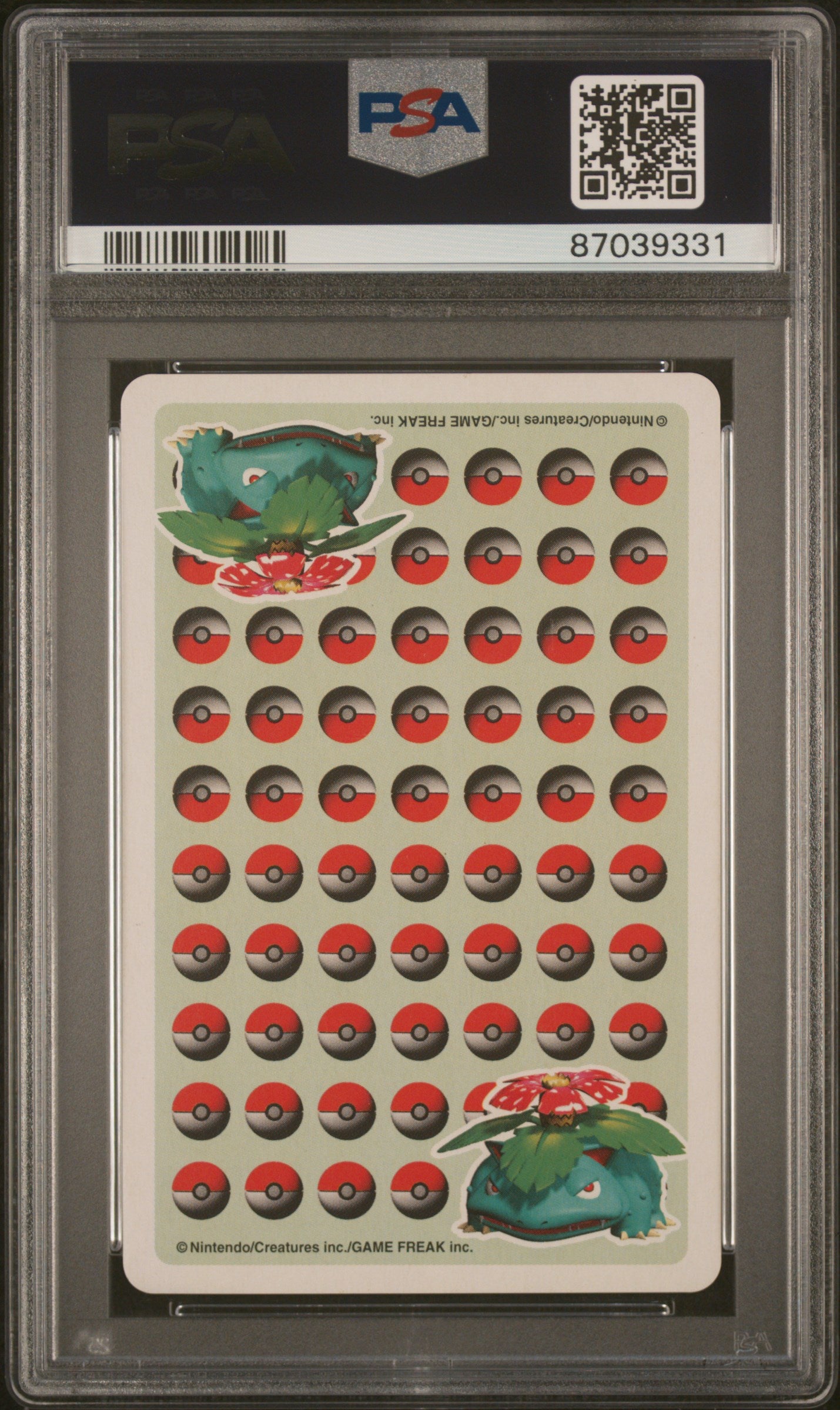 1998 Pokemon Stadium Green Version Playing Cards Butterfree Greek PSA 7