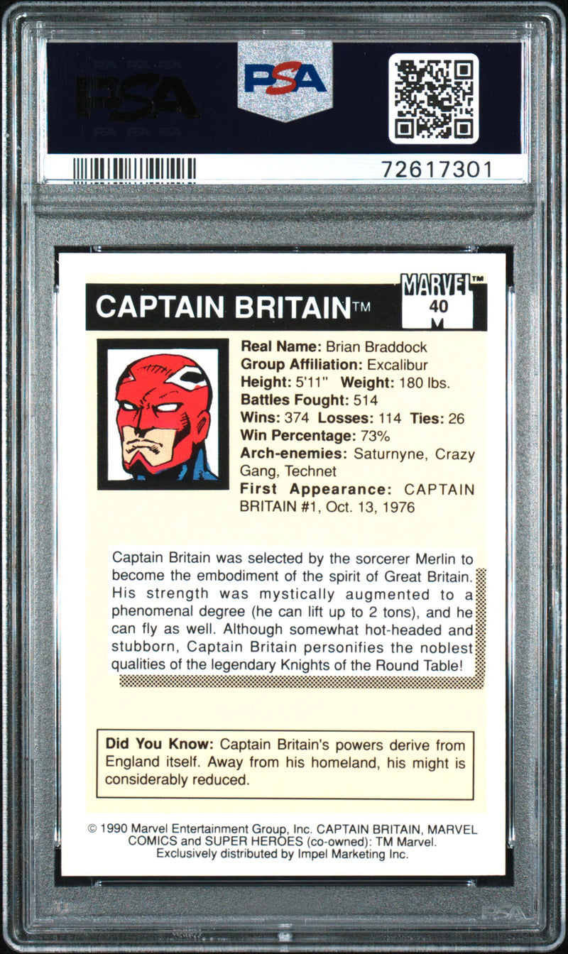 1990 Marvel Captain Britain