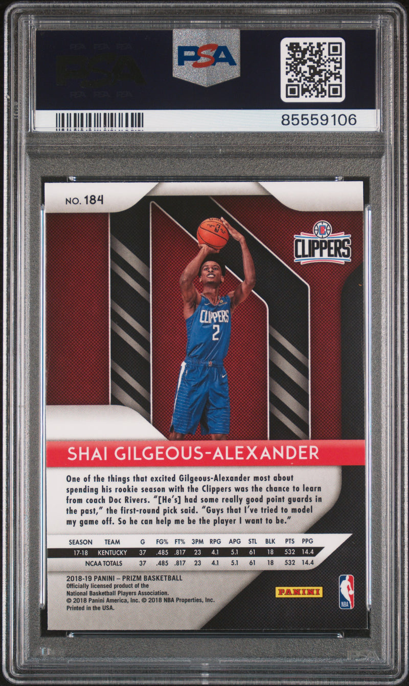 2018 Panini Prizm S. Gilgeous-Alexander