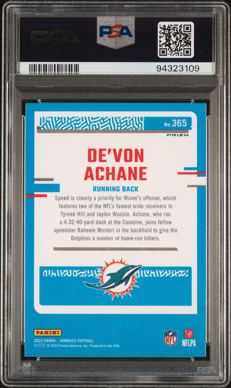 2023 Panini Donruss De'von Achane Optic Preview Pink