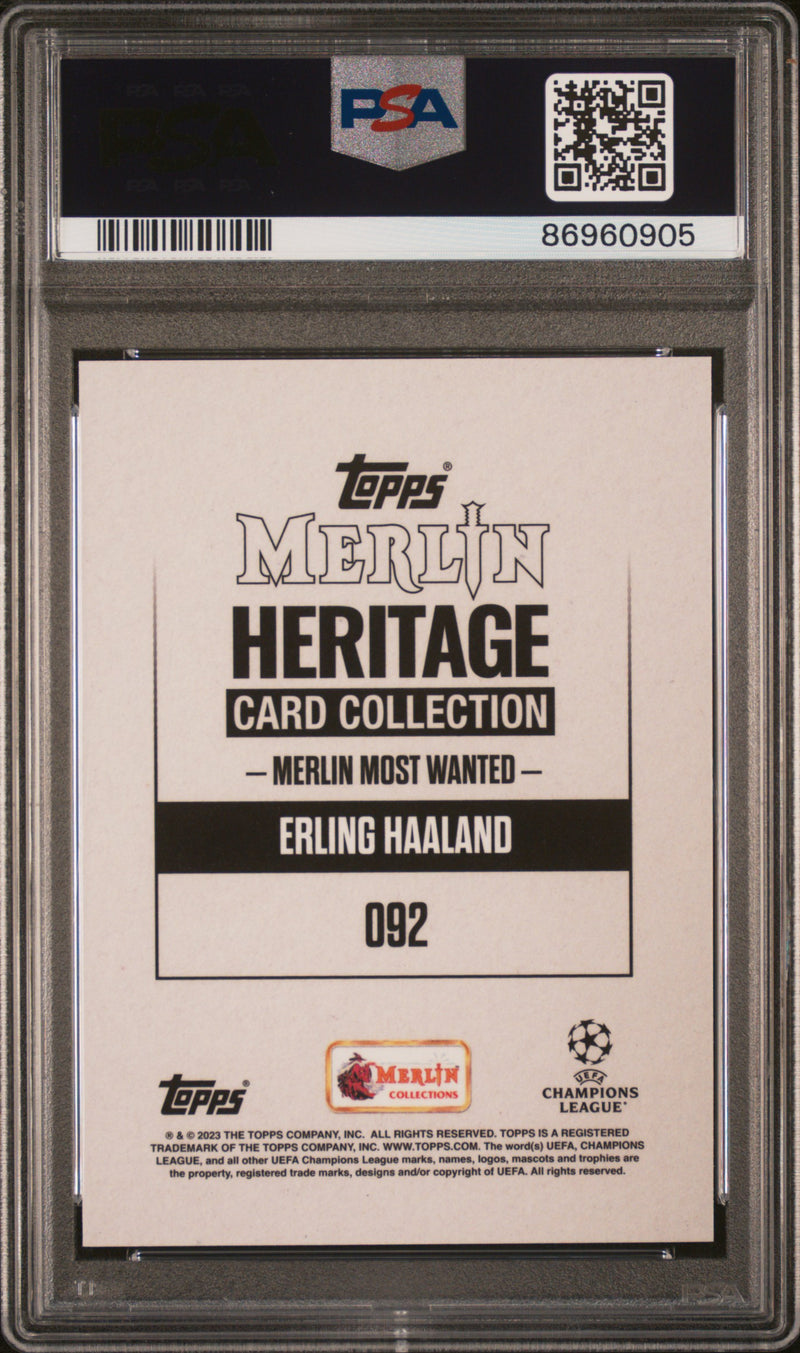 2023-24 Topps Merlin Heritage UEFA Club Competitions Erling Haaland