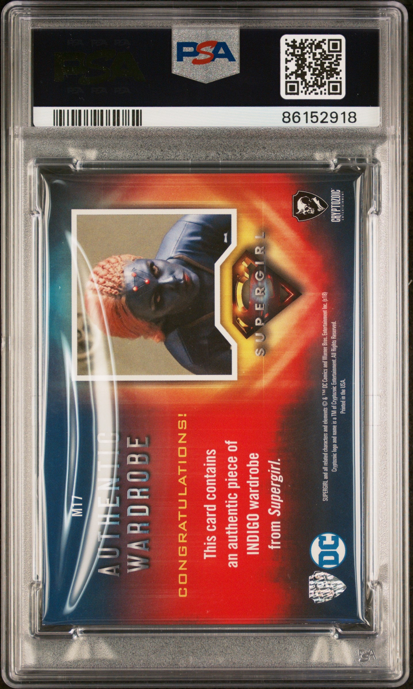 2018 Cryptozoic Supergirl Season 1 Wardrobes Laura Vandervoort #M17 PSA 6
