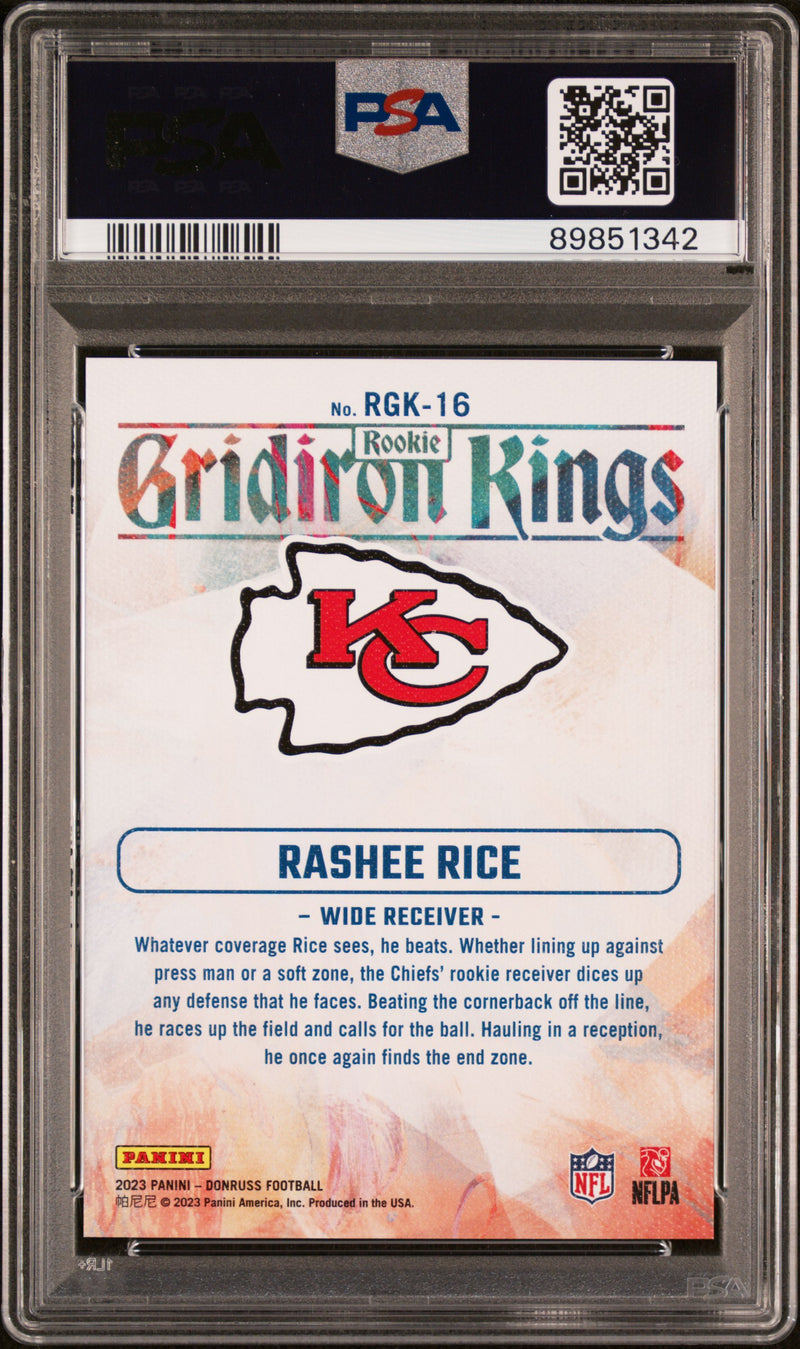 Rashee Rice 2023 Panini Donruss Rookie Gridiron Kings RGK Studio Series /100