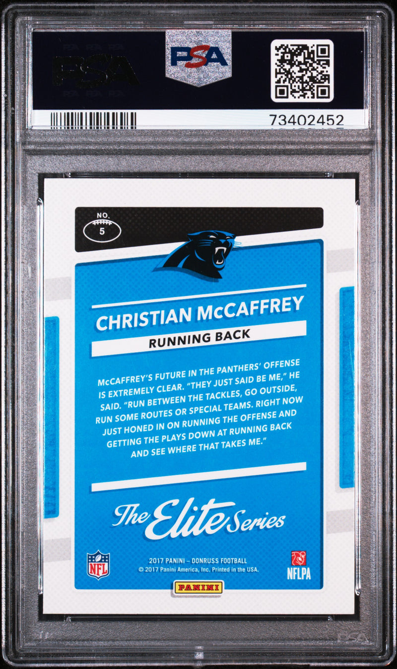 2017 Panini Donruss The Elite Series Christian Mccaffrey Rookies