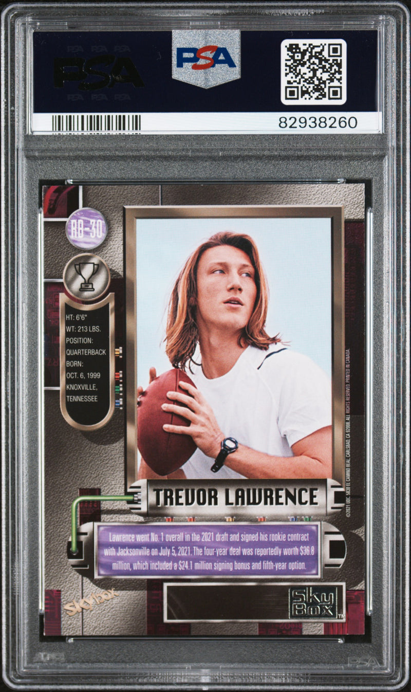 2021 Skybox Metal Universe Champions 1997-98 Retro Trevor Lawrence  PSA 9 JAGS