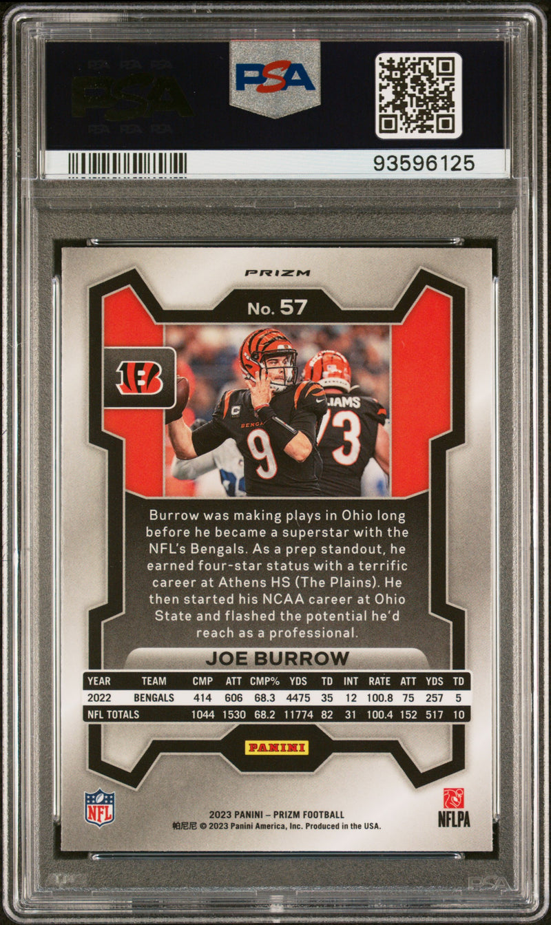 Joe Burrow 2023 Panini Prizm Red White Blue Prizm