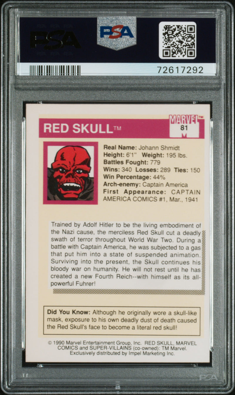 1990 Marvel Red Skull