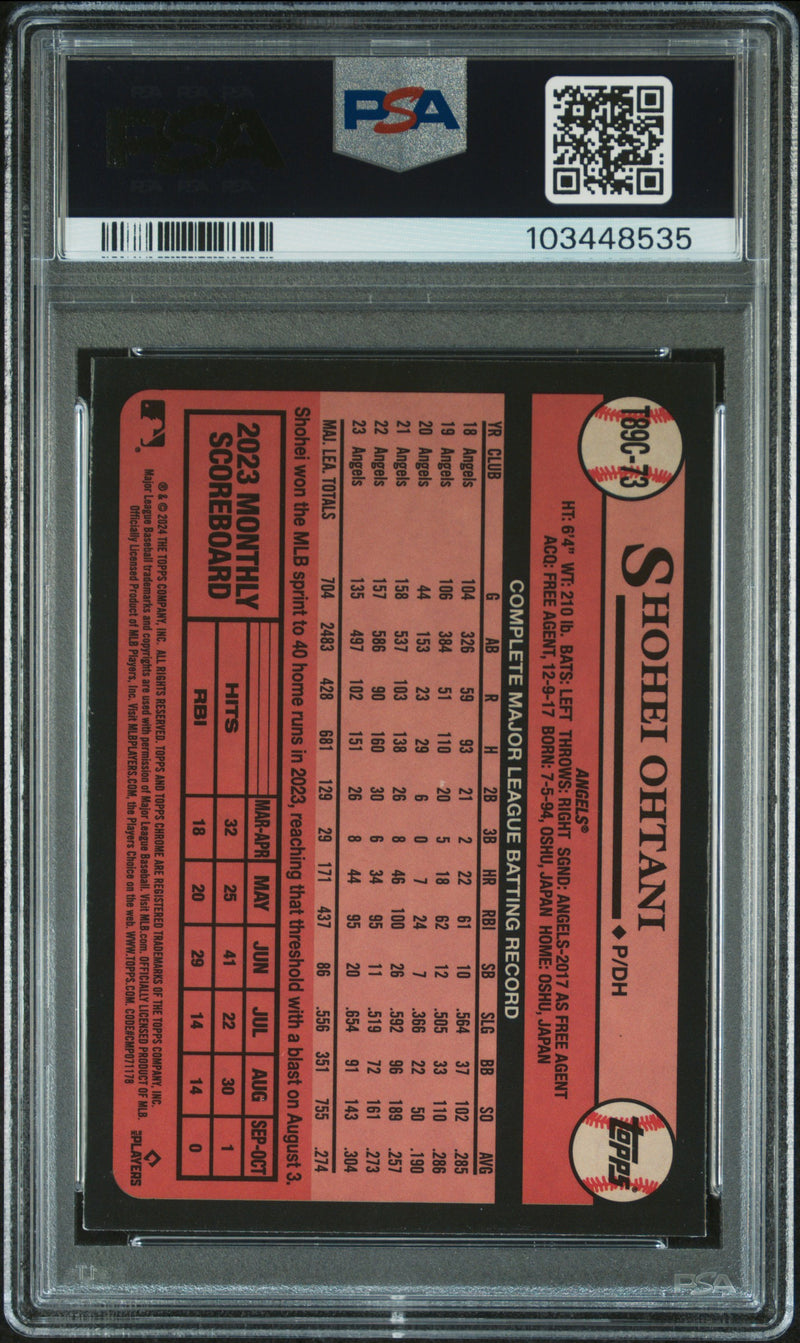 2024 Topps Silver Pack 1989 Chrome Promo Shohei Ohtani