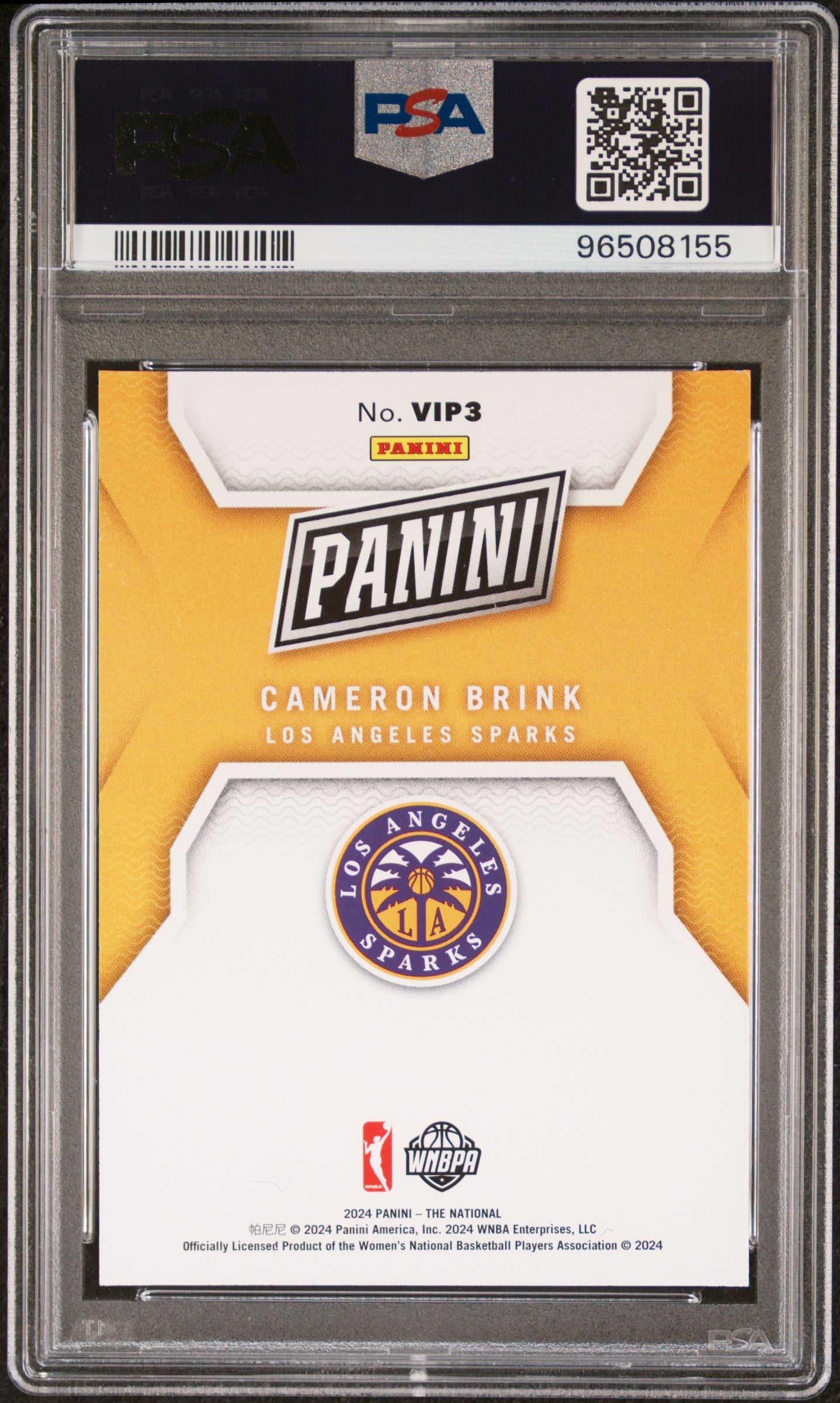 2024 Panini National Sports Collectors Convention Promo Pack Cameron Brink PSA 9