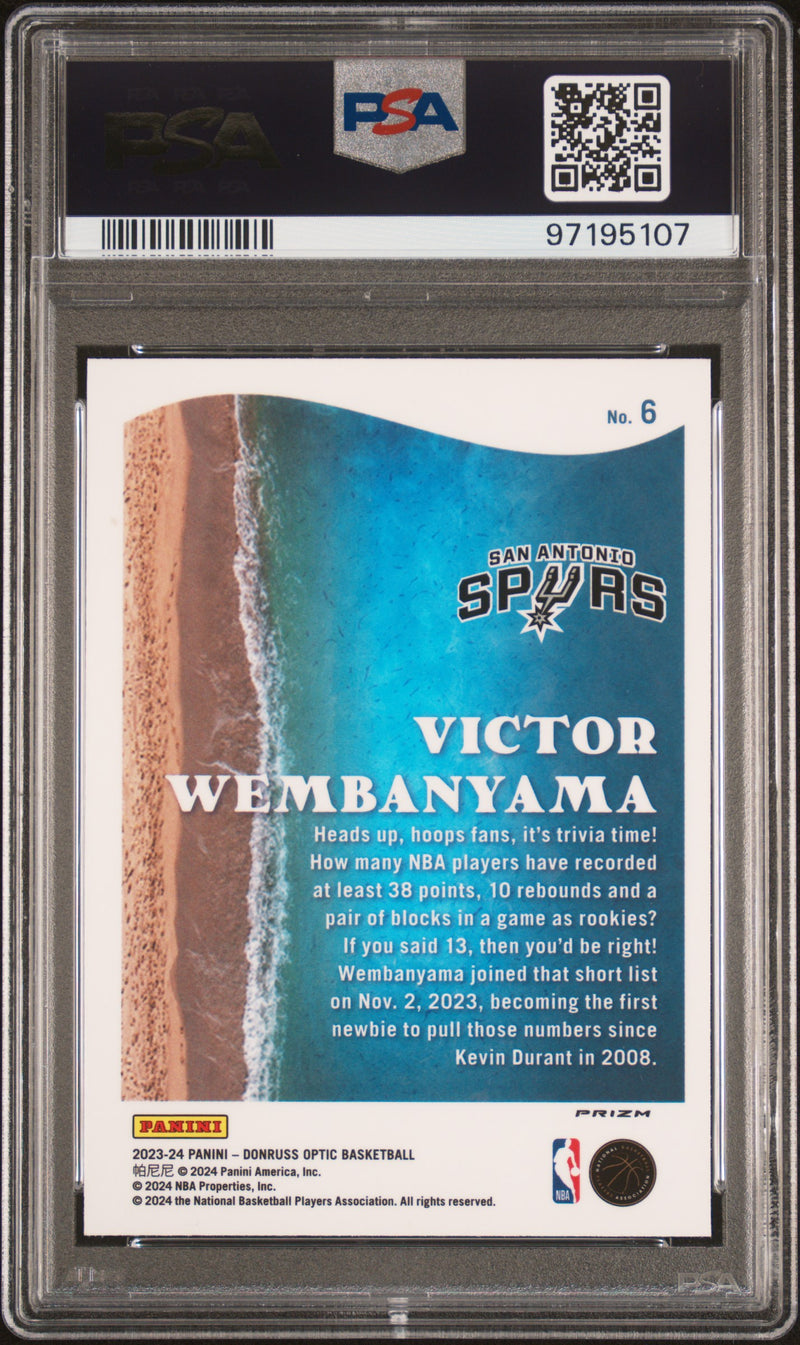 2023 Panini Donruss Optic Splash Victor Wembanyama Purple