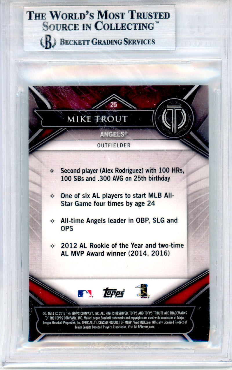 2017 Topps Tribute Green Mike Trout