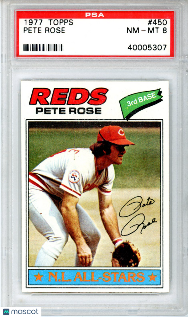 1977 Topps Pete Rose #450 PSA 8