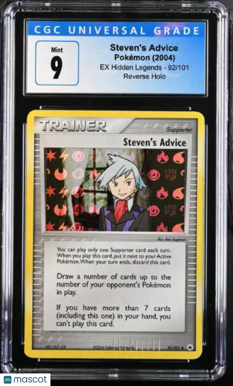2004 EX Hidden Legends Pokémon TCG Steven's Advice