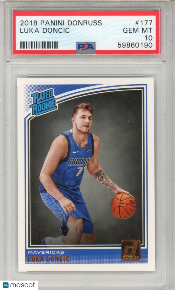 2018 Panini Donruss Luka Doncic #177 PSA 10