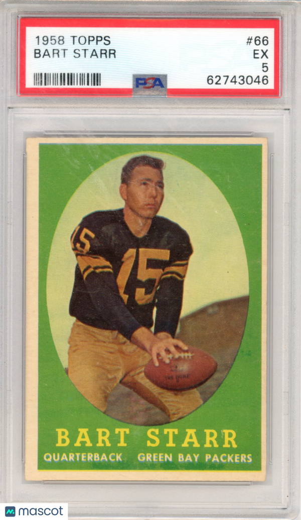 1958 Topps Bart Starr #66 PSA 5 Football