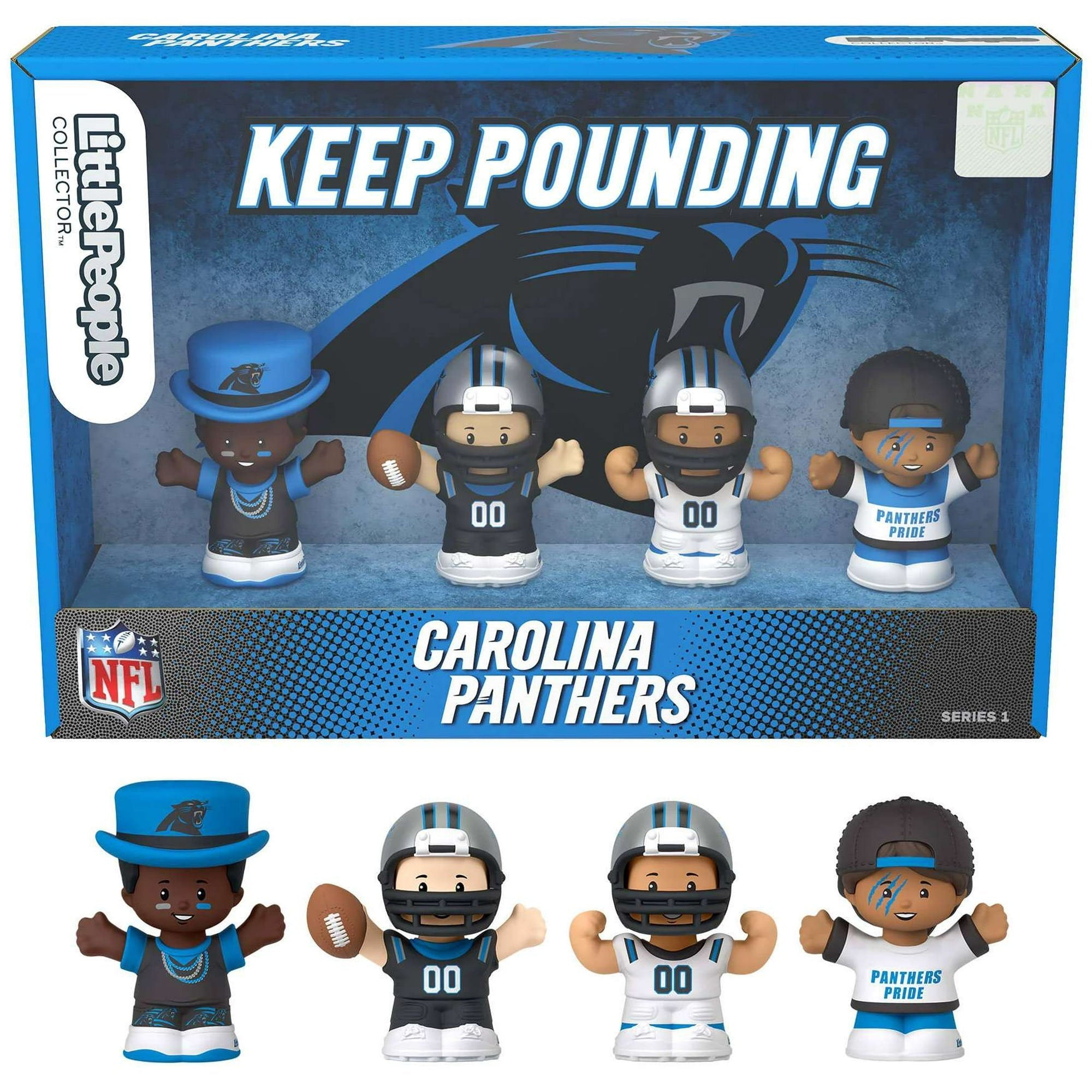 Carolina Panthers Fisher-Price Little People 4-Pack NFL Figures Collector Set - NFL Little People