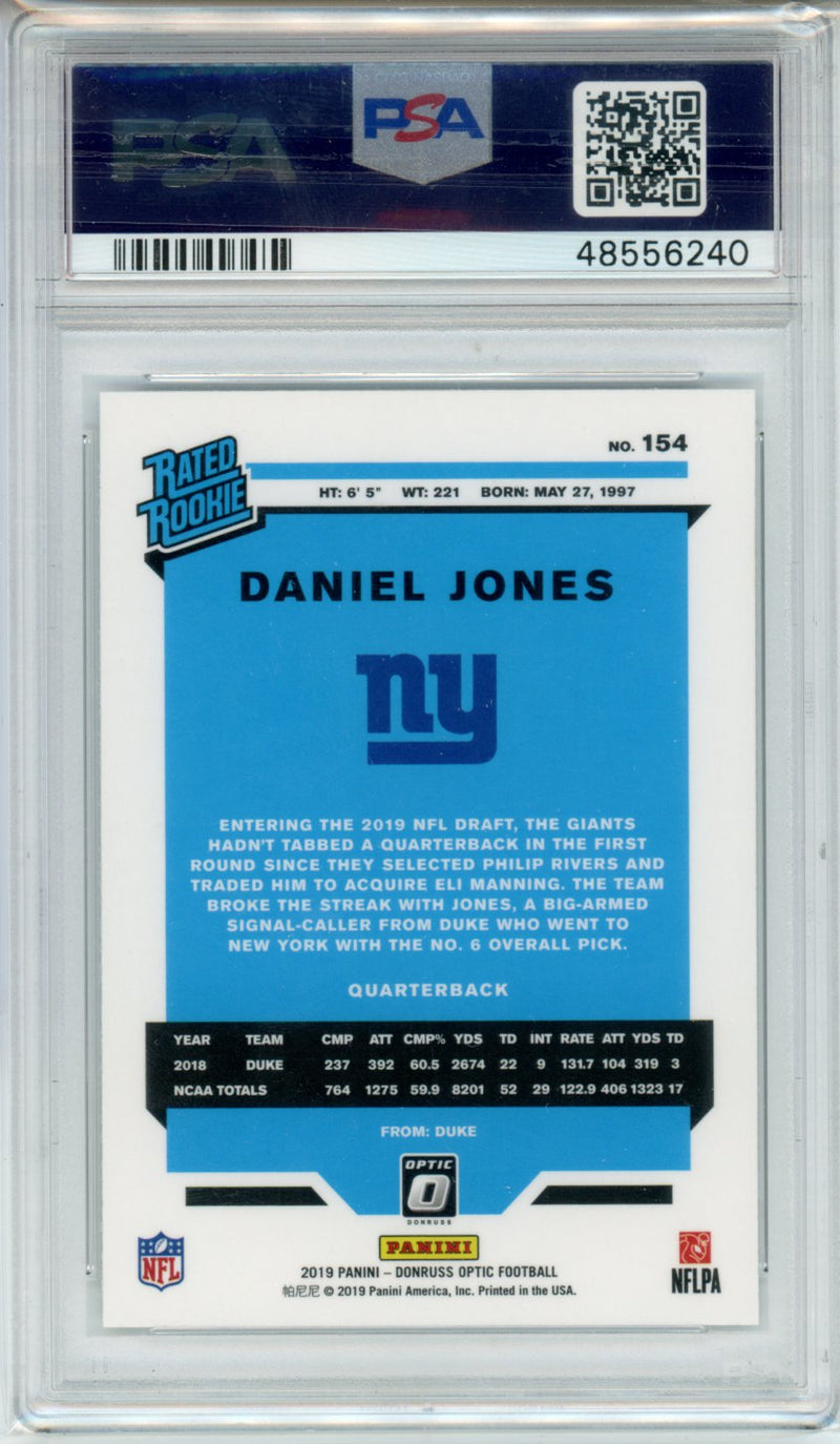 2019 Panini Donruss Optic Daniel Jones