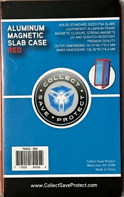 Red - Magentic Aluminum PSA Slab Case