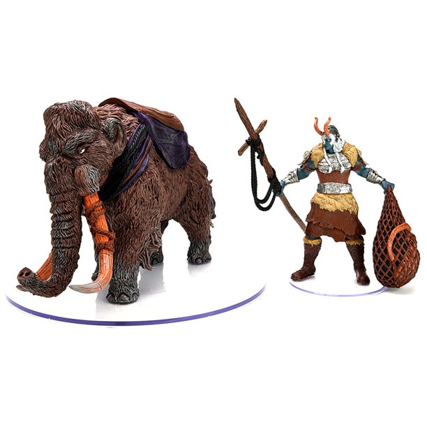 D&D Icons of the Realms Miniatures: Snowbound Frost Giant & Mammoth Premium Set (Set 19) - Role Playing Games