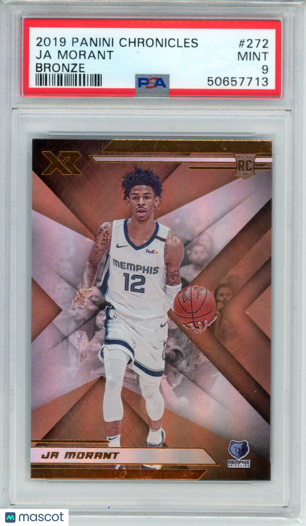 2019 Panini Chronicles Ja Morant #272 PSA 9 Basketball