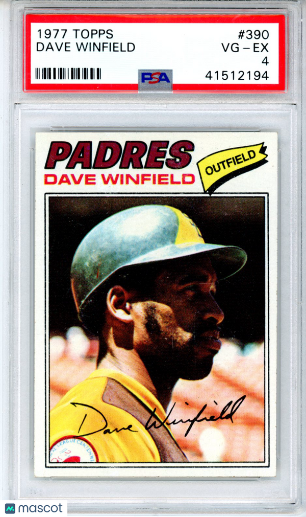 1977 Topps Dave Winfield #390 PSA 4