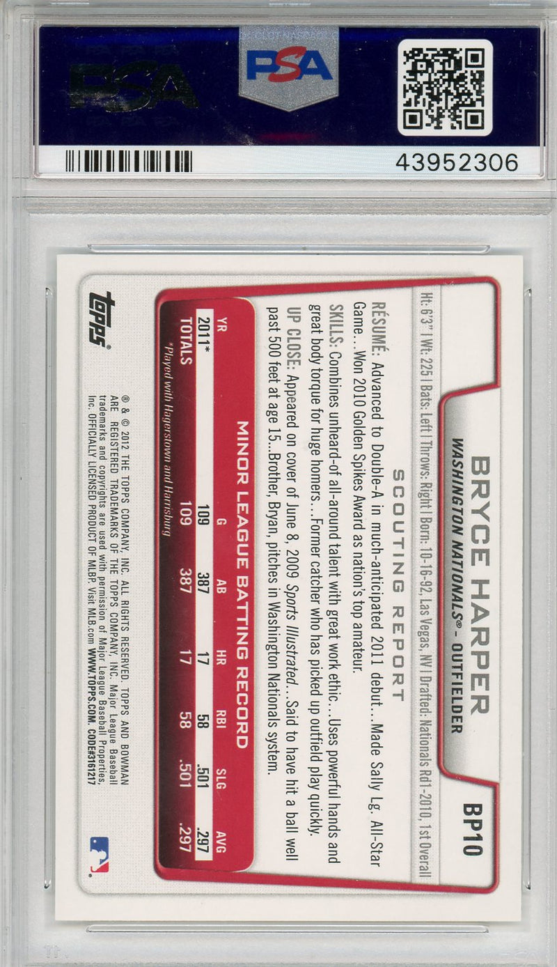2012 Bowman Prospects Bryce Harper