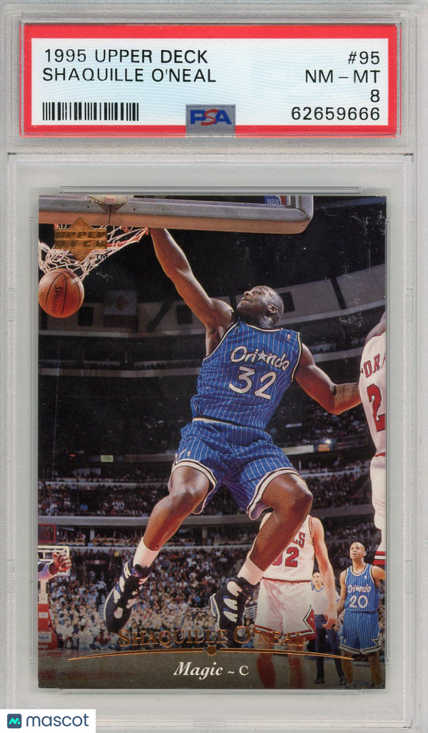 1995 Upper Deck Shaquille O'Neal #95 PSA 8