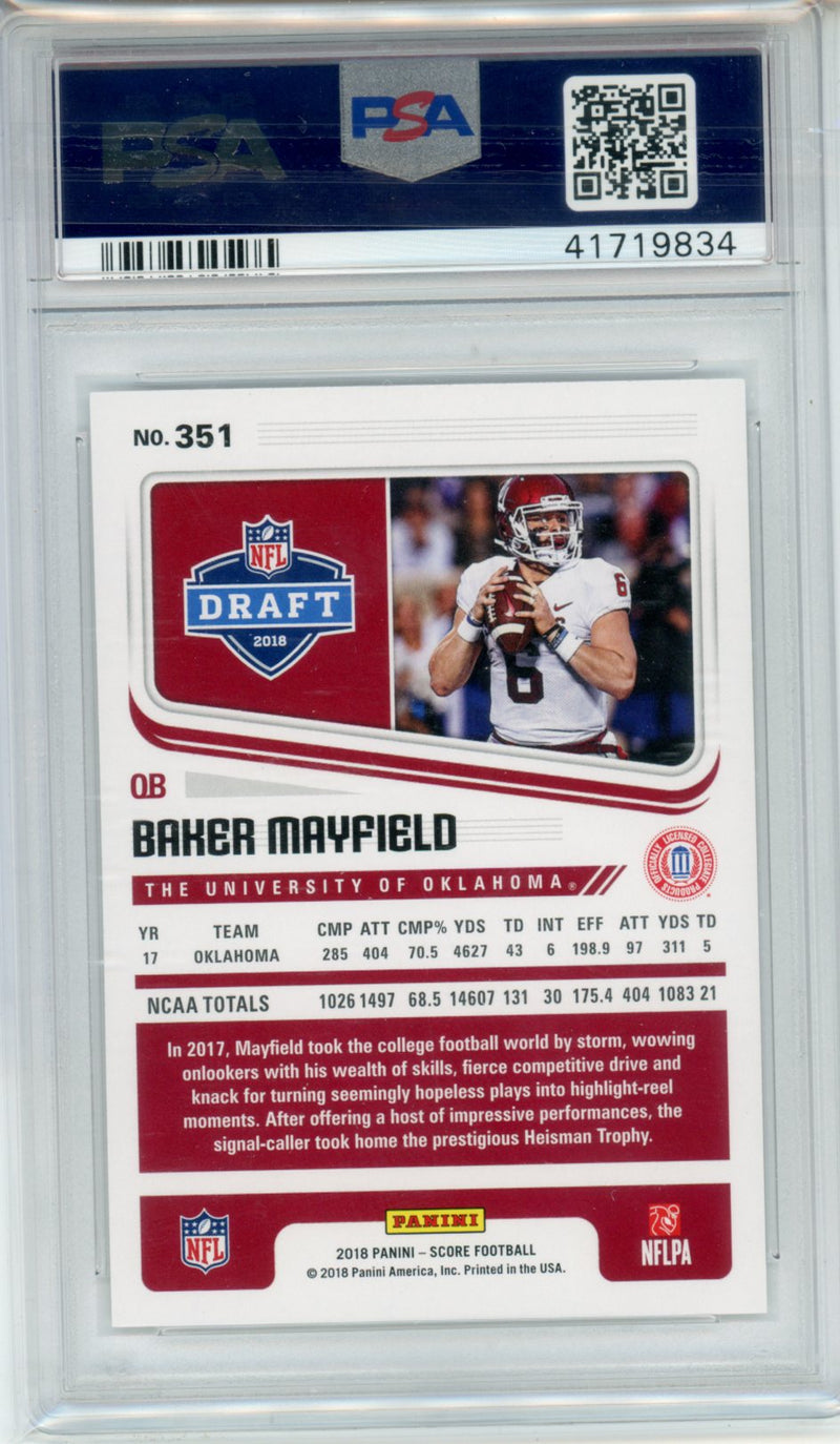 2018 Panini Score Baker Mayfield