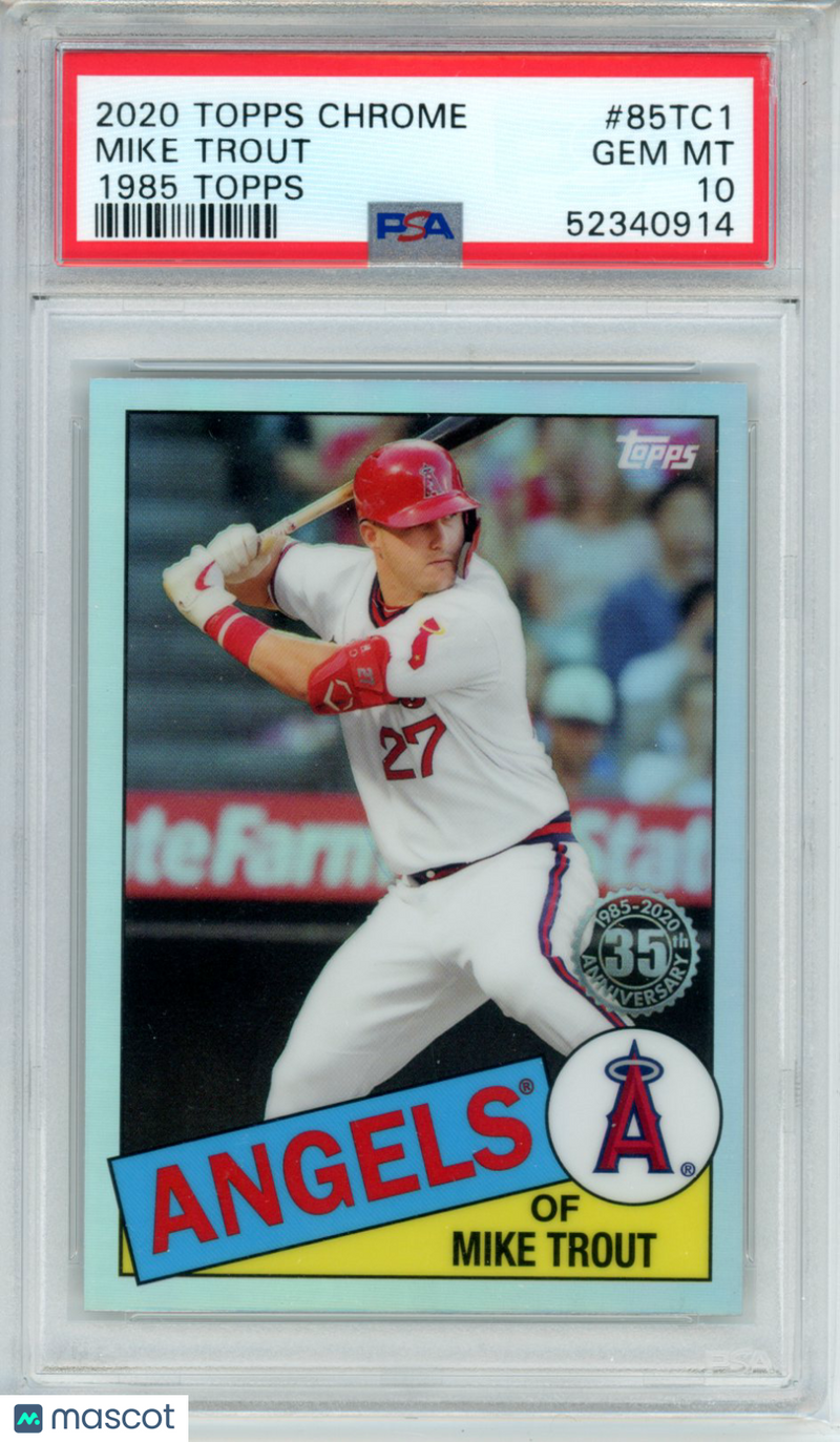 2020 Topps Chrome 1985 Topps Mike Trout 1985 Topps