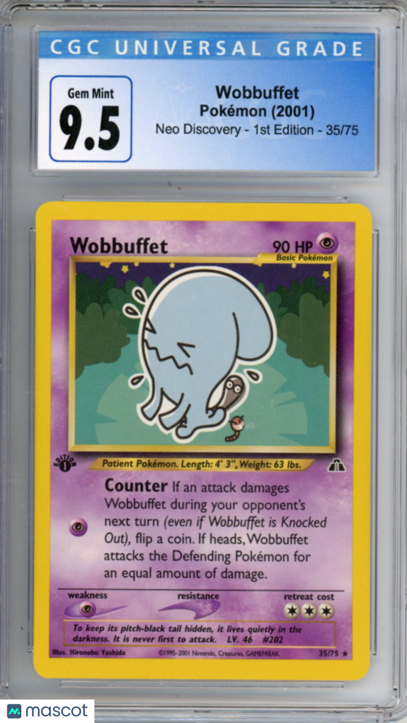 Pokemon 2001 Neo Discovery - 1st Ed Wobbuffet