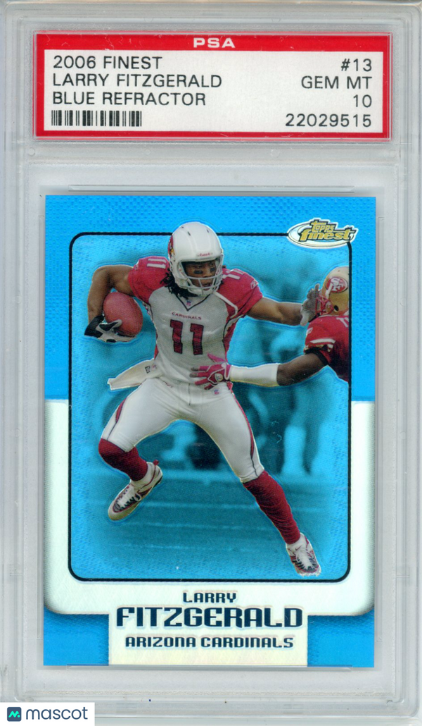 2006 Finest Larry Fitzgerald #13 PSA 10 Football