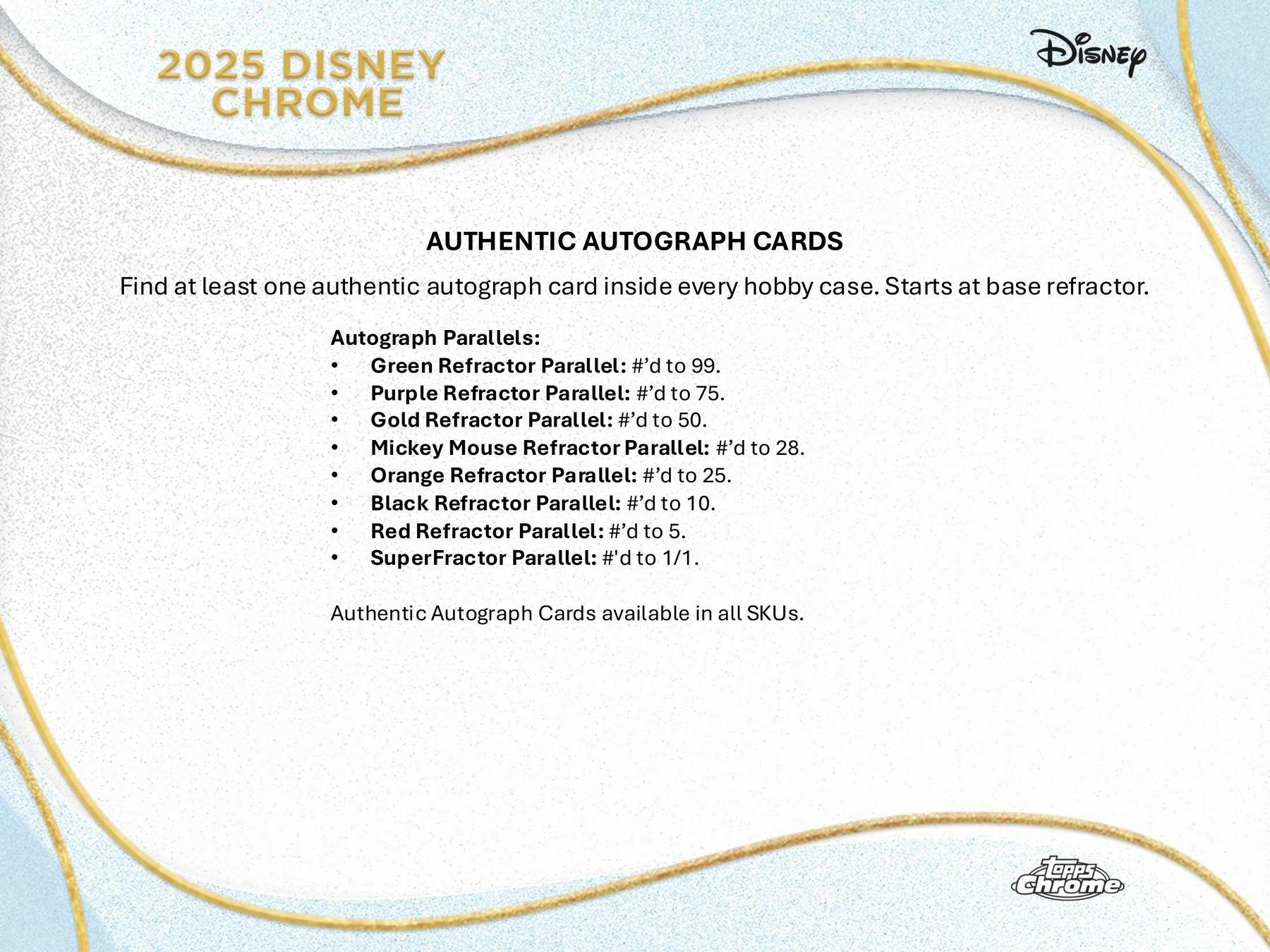 Disney Chrome Hobby Box (Topps 2025) Sep 24th - Trading Cards