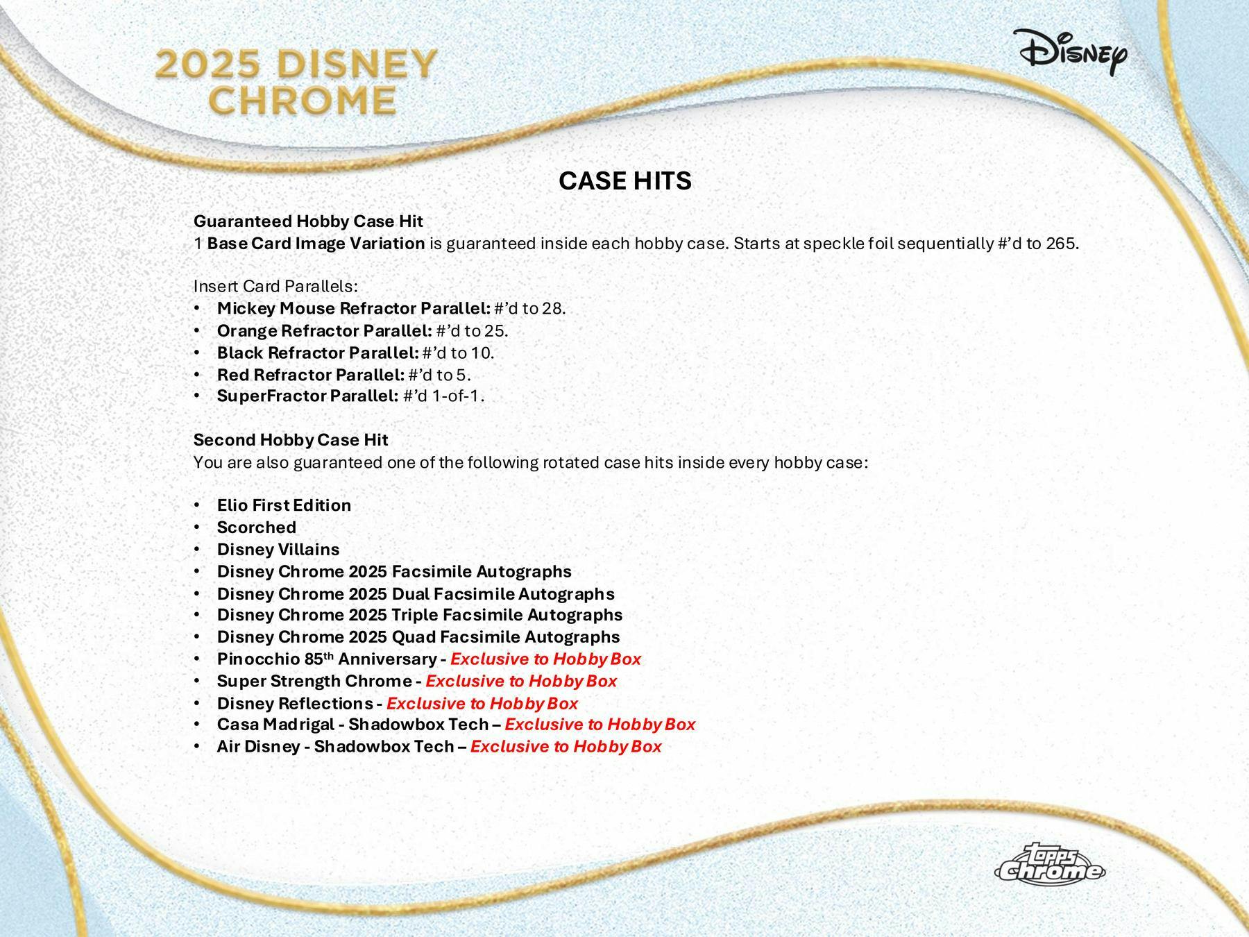 Disney Chrome Hobby Box (Topps 2025) Sep 24th - Trading Cards