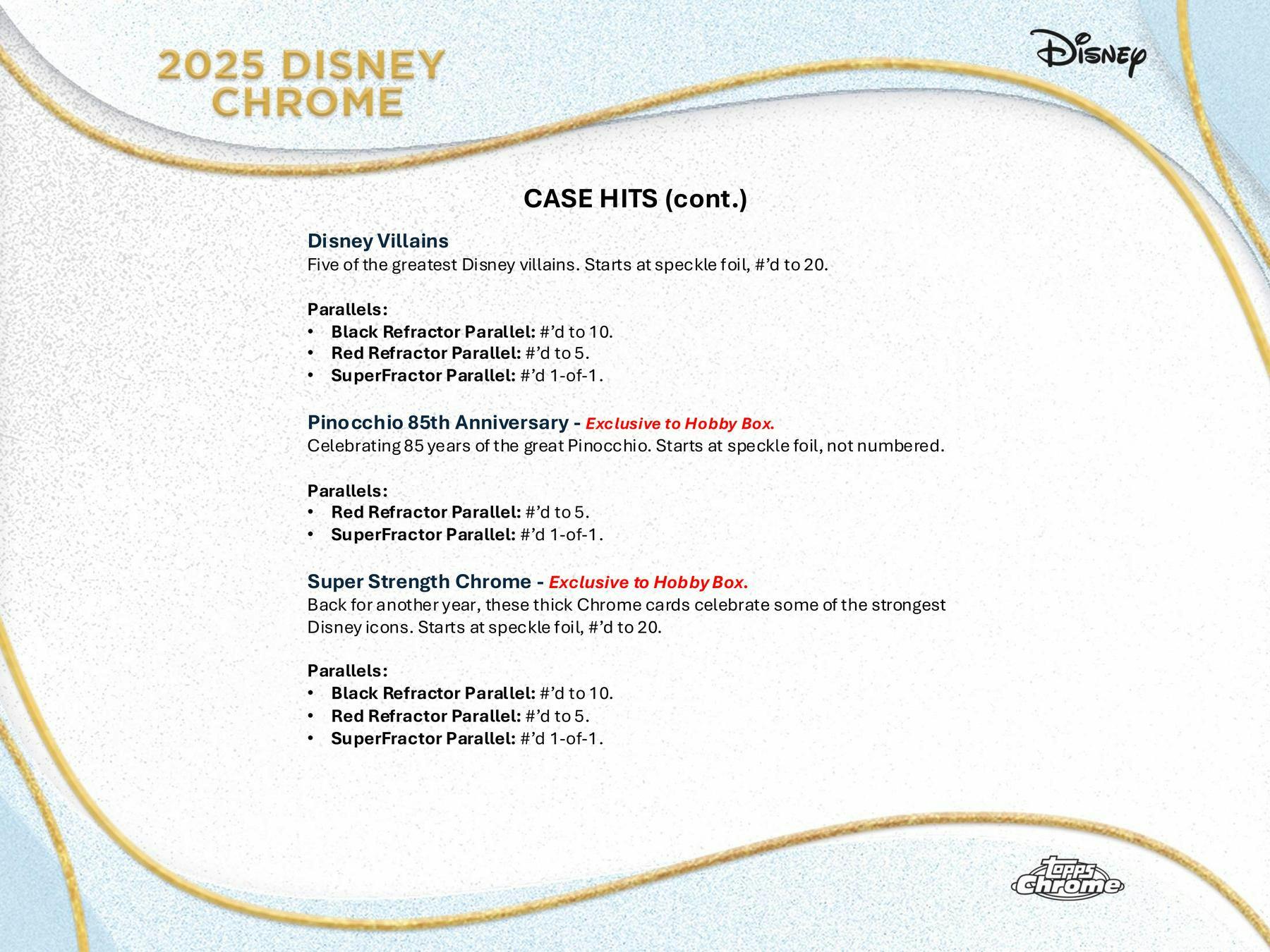Disney Chrome Hobby Box (Topps 2025) Sep 24th - Trading Cards