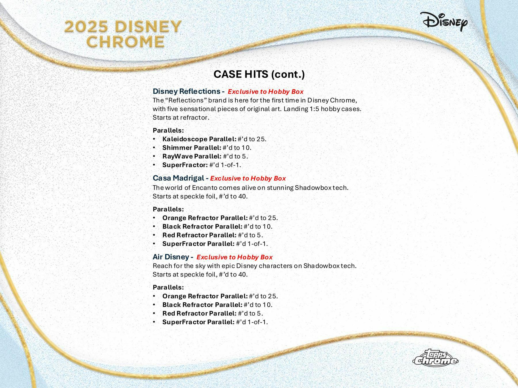 Disney Chrome Hobby Box (Topps 2025) Sep 24th - Trading Cards