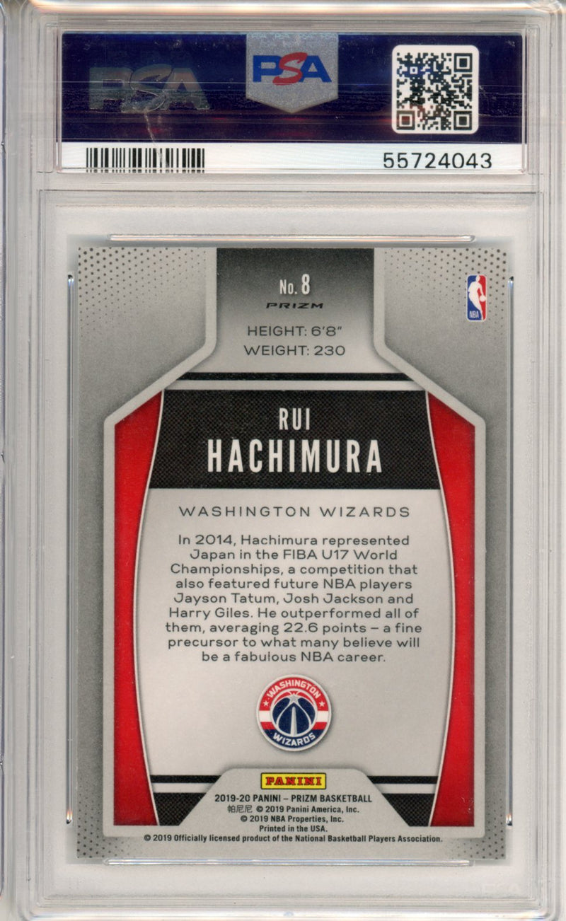 2019 Panini Prizm Instant Impact Rui Hachimura Instant Impact Silver PSA 10