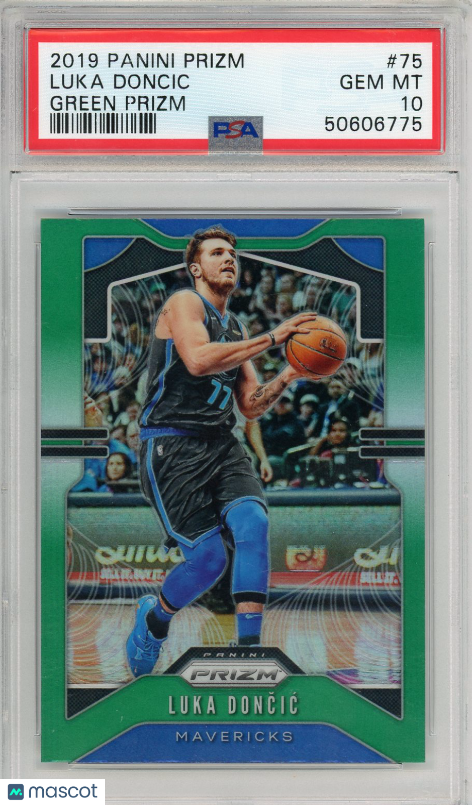 2019 Panini Prizm Luka Doncic Green #75 PSA 10 GEM MINT Dallas Mavericks