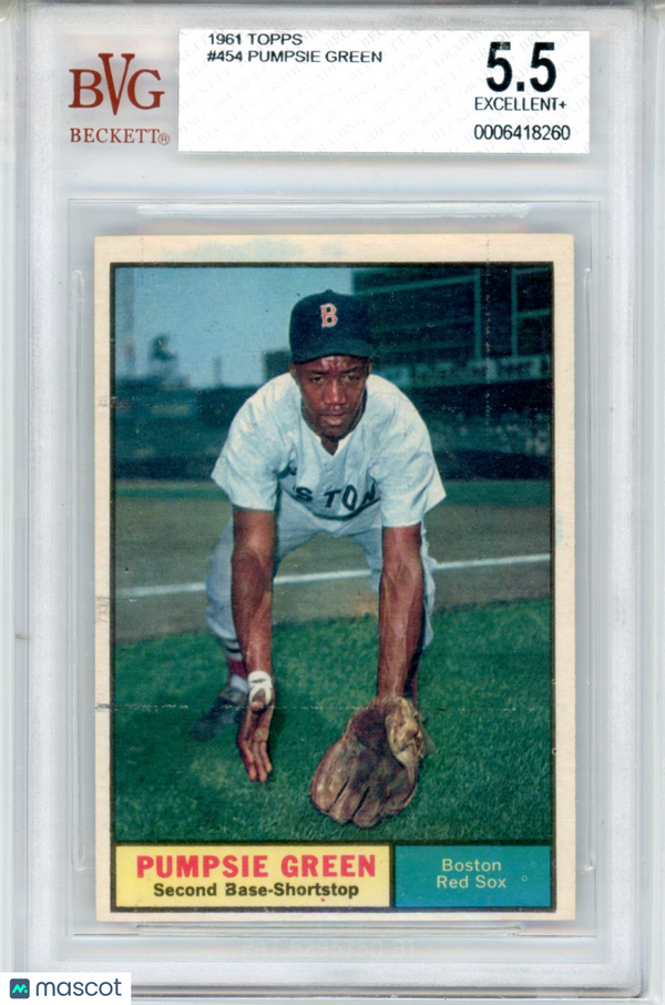1961 Topps Pumpsie Green #454 BGS 5.5 Baseball