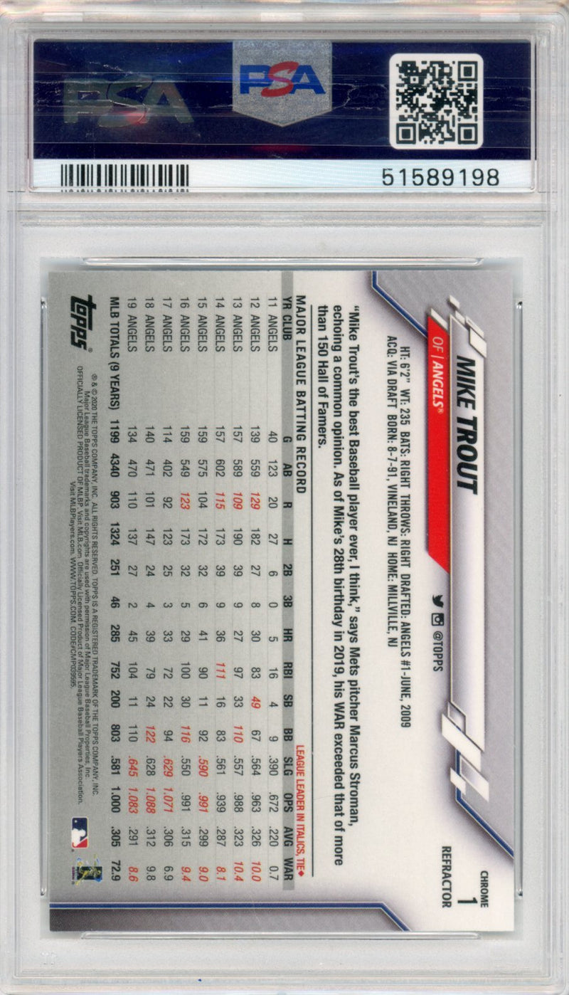 2020 Topps Chrome Mike Trout