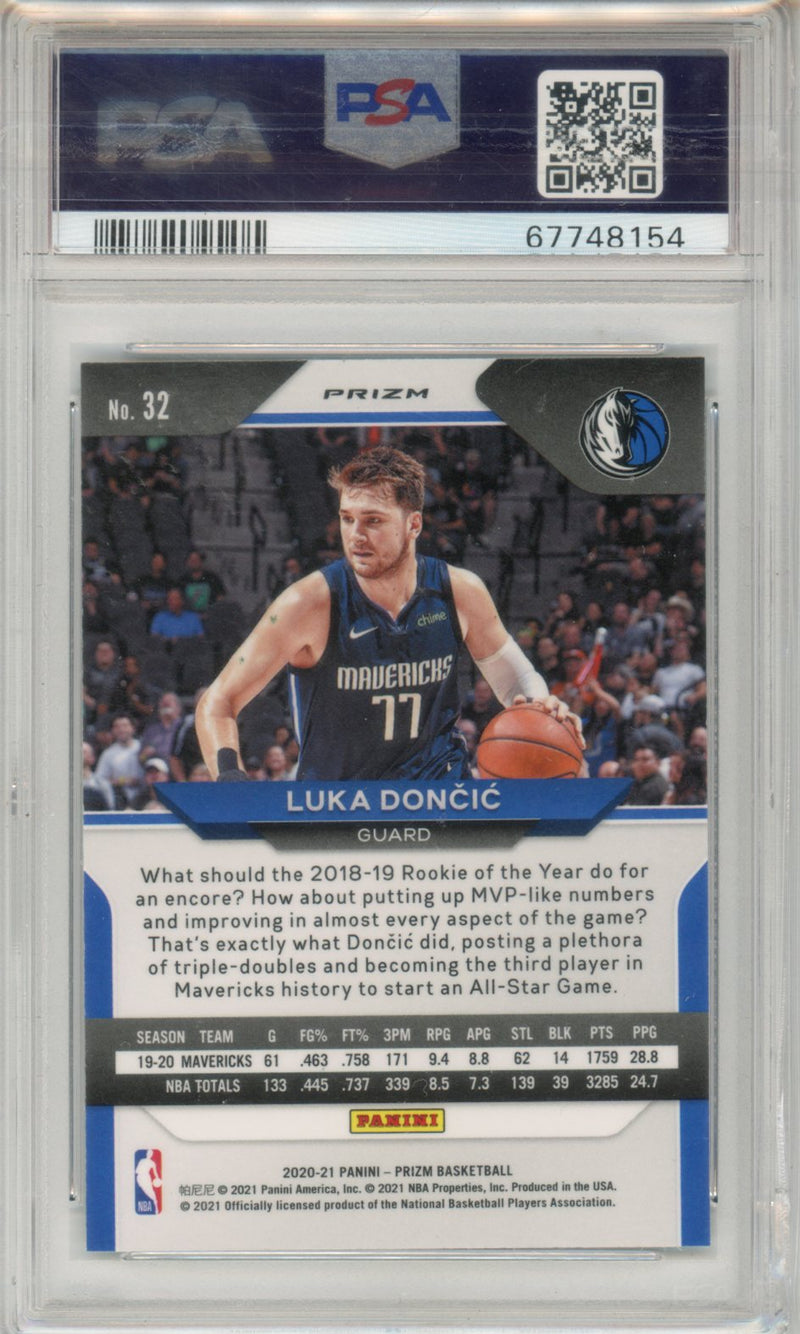 2020 Panini Prizm Luka Doncic Green Ice