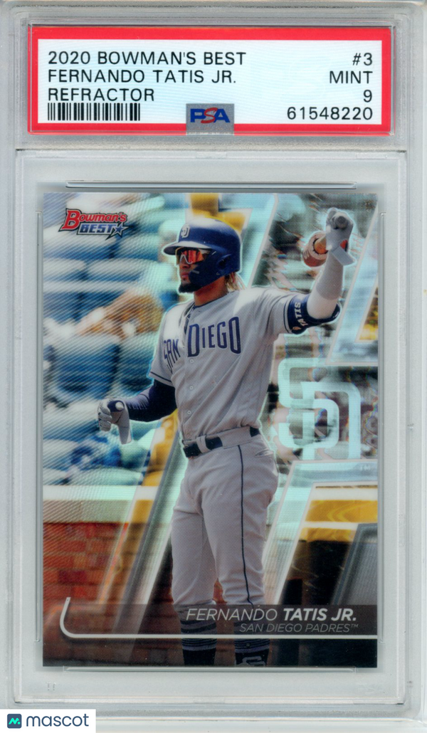 2020 Bowman's Best Fernando Tatis JR. #3 PSA 9 Baseball