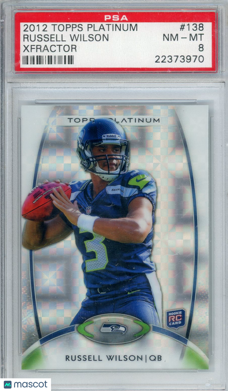 2012 Topps Platinum Russell Wilson X-Fractor Rookie
