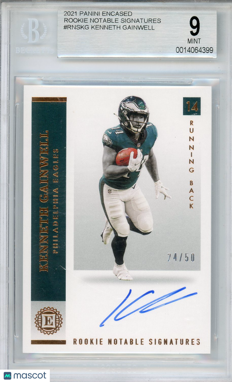 2021 Panini Encased Rookie Notable Signatures Kenneth Gainwell