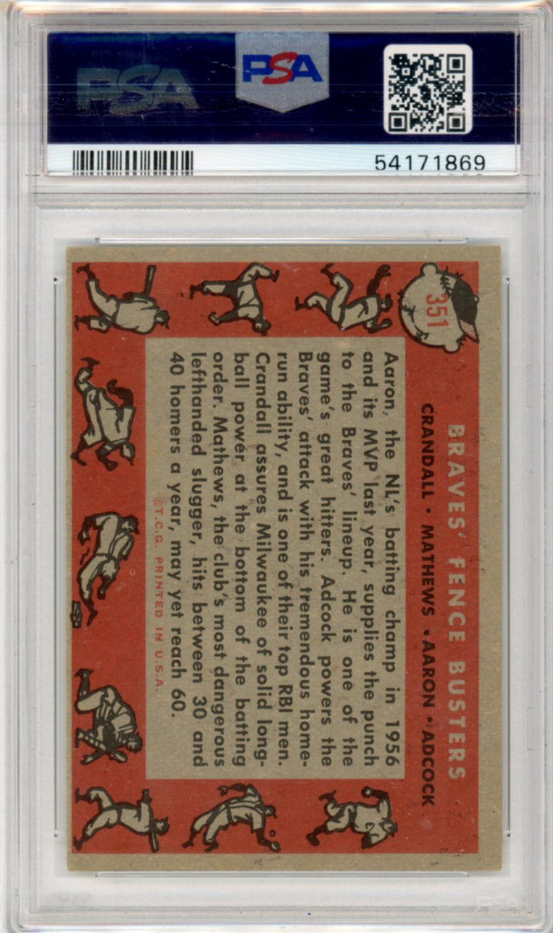 1958 Topps Braves Fence Busters