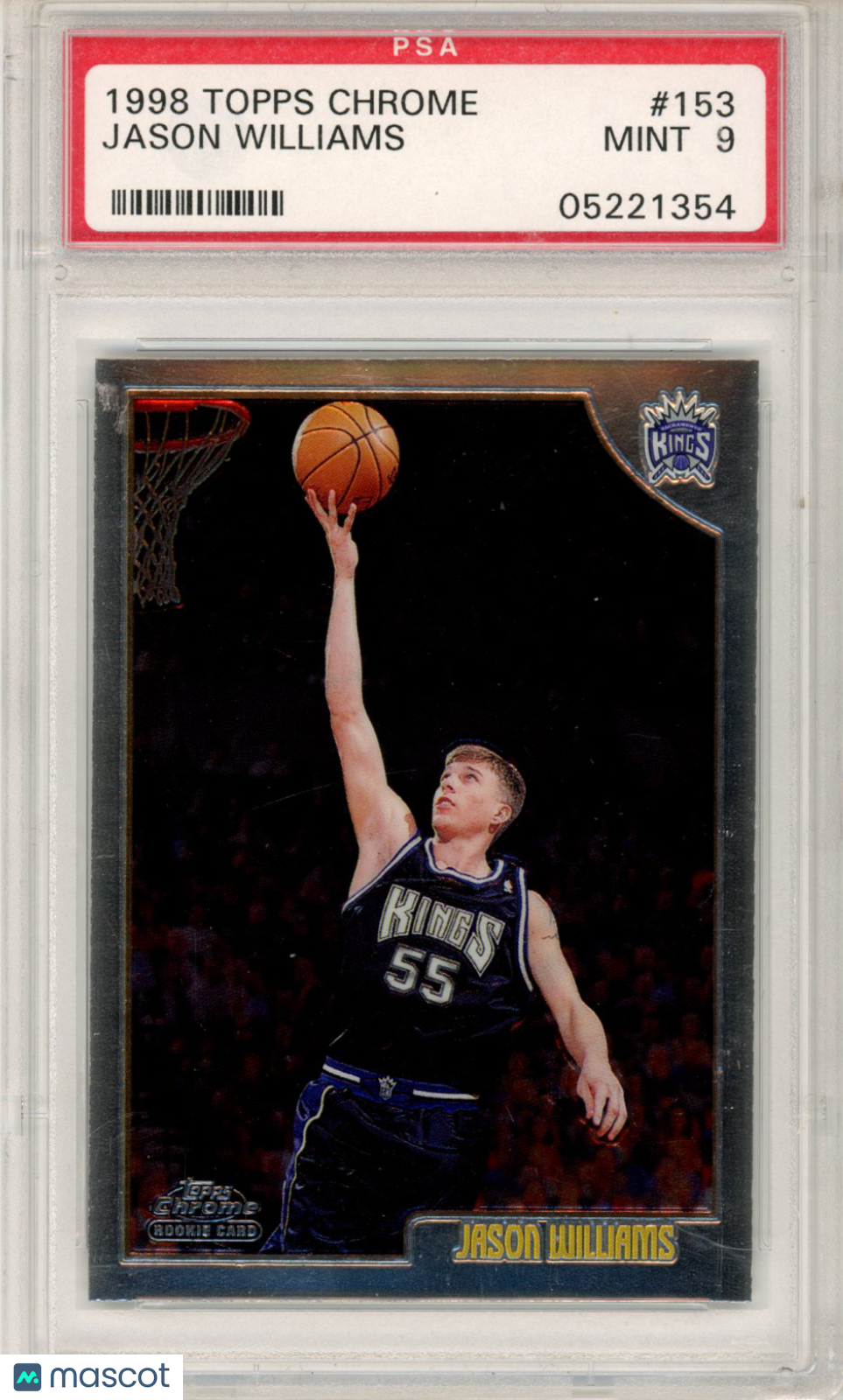 1998 Topps Chrome Jason Williams #153 PSA 9