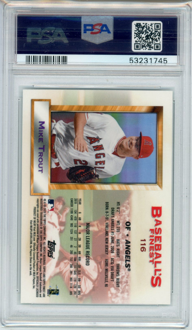 2020 Topps Finest Flashbacks Mike Trout