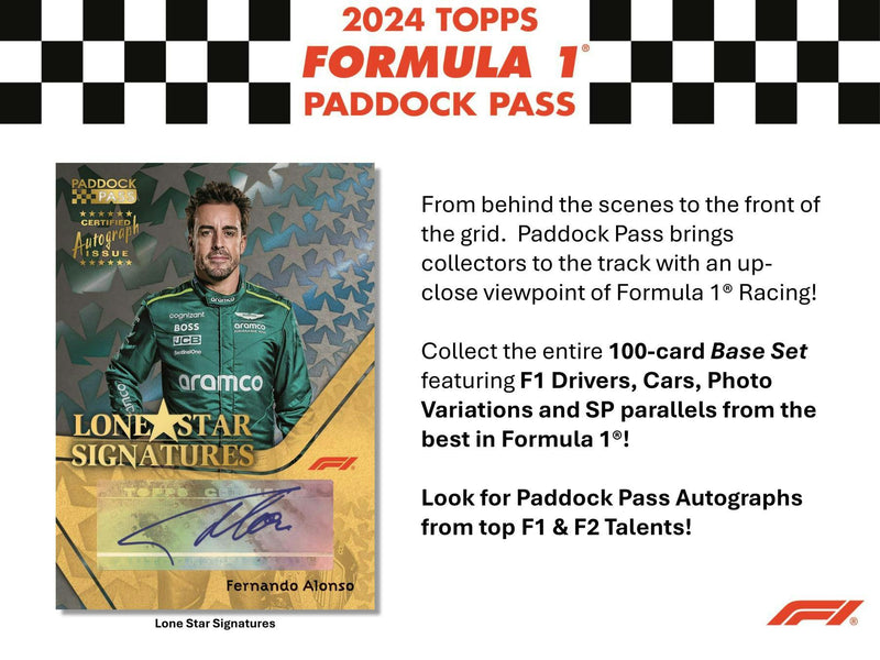 2024 Topps Paddock Pass F1 Formula 1 Racing Blaster Box (3 X-Fractors)