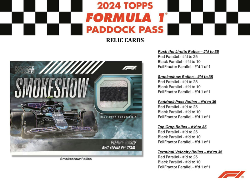 2024 Topps Paddock Pass F1 Formula 1 Racing Blaster Box (3 X-Fractors)