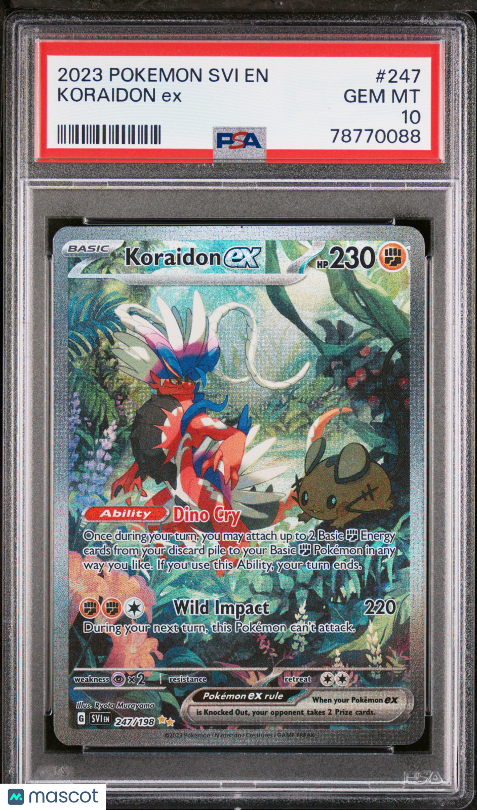 2023 Pokemon Svi EN-Scarlet & Violet Koraidon EX #247 PSA 10