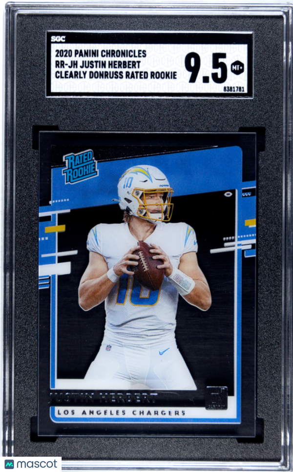 2020 Panini Chronicles Justin Herbert #RR-JH SGC 9.5 Football